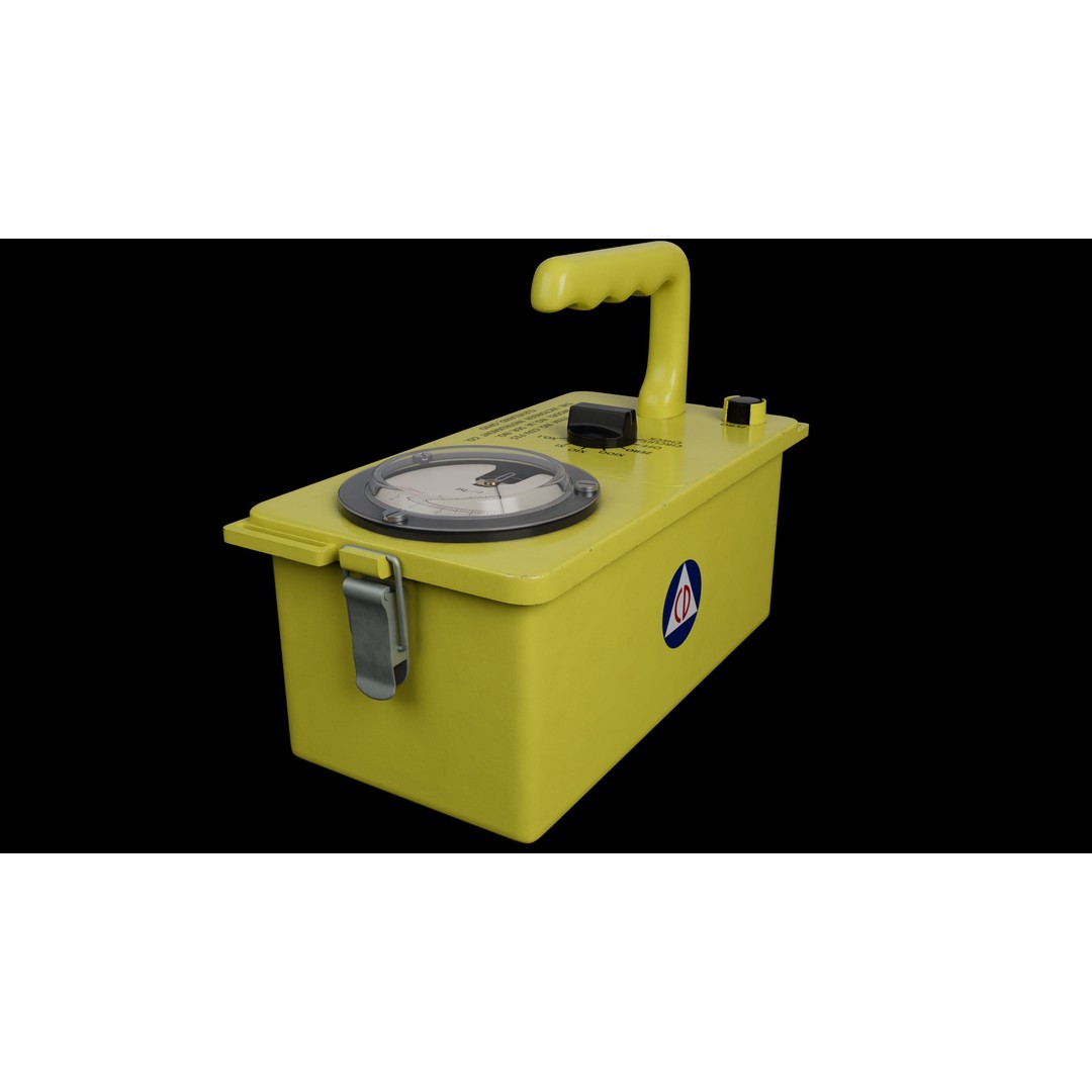 Geiger Counter 3D Model – High Poly PBR Asset, FBX & More - View 3