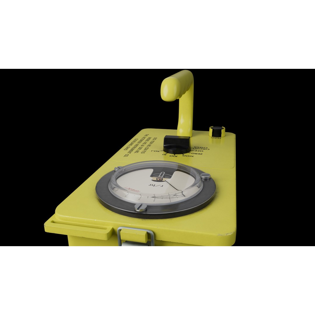 Geiger Counter 3D Model – High Poly PBR Asset, FBX & More - View 7