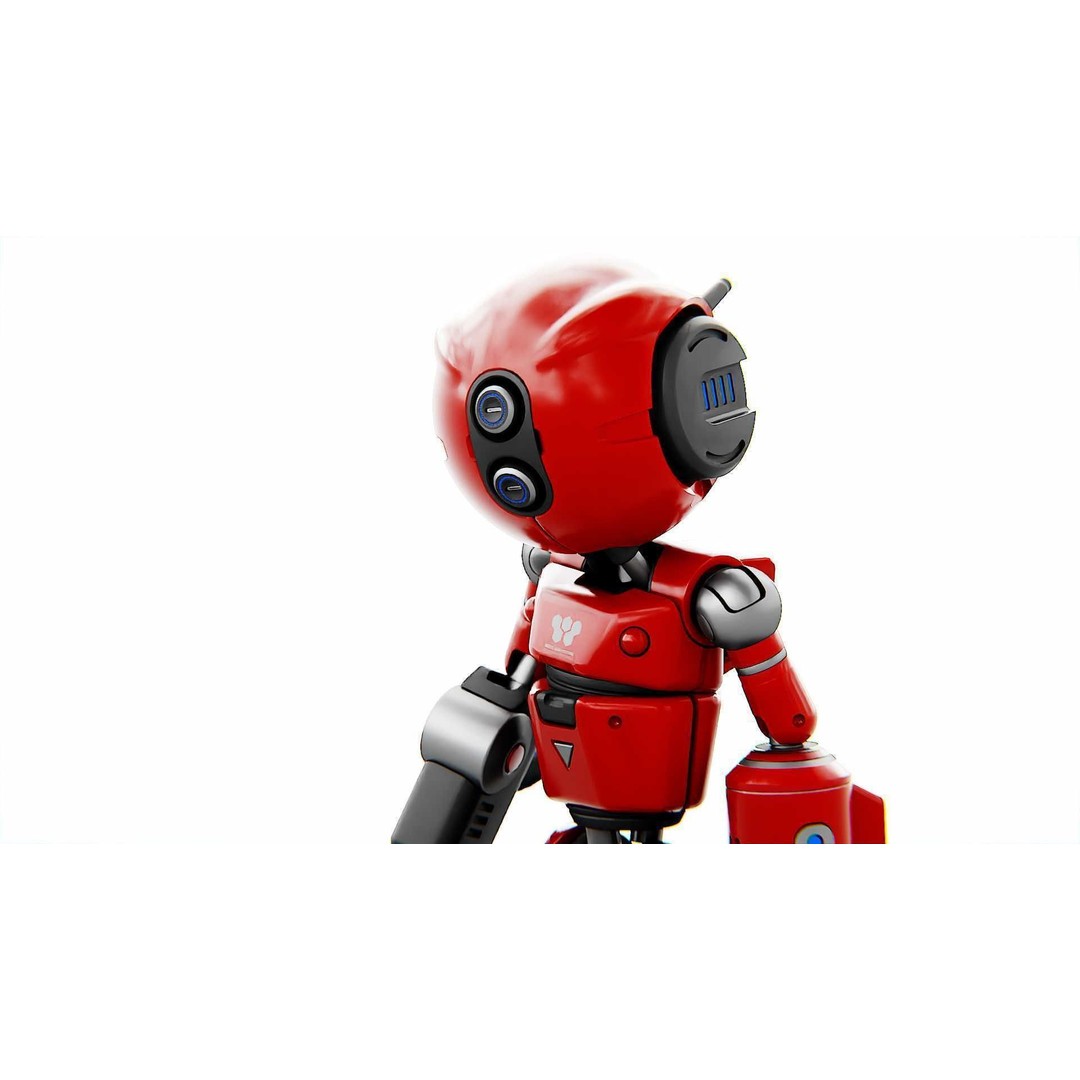 Industrial Bot V-2 3D Model – Rigged Sci-Fi Character, FBX, OBJ - View 30