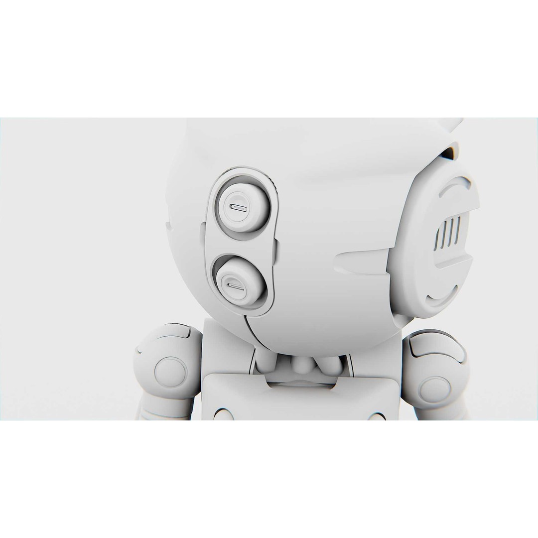 Industrial Bot V-2 3D Model – Rigged Sci-Fi Character, FBX, OBJ - View 36