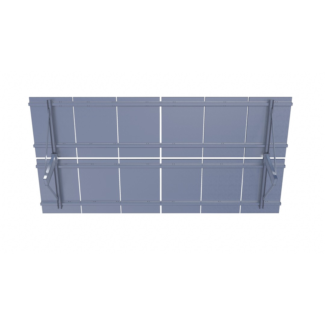 Solar Panel 3D Model – Low Poly Eco-Friendly Asset, FBX, OBJ - View 11