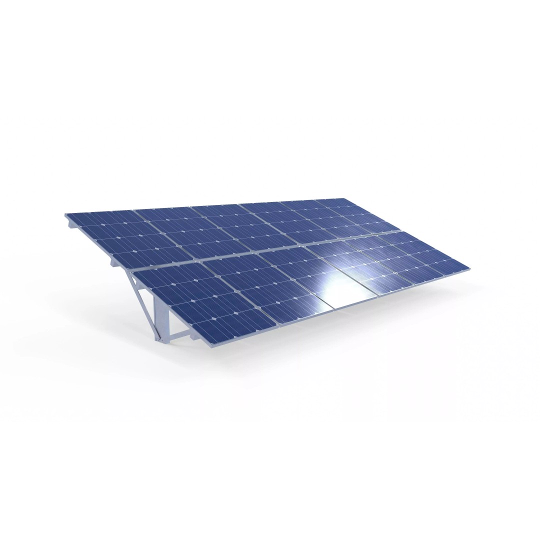 Solar Panel 3D Model – Low Poly Eco-Friendly Asset, FBX, OBJ - View 2