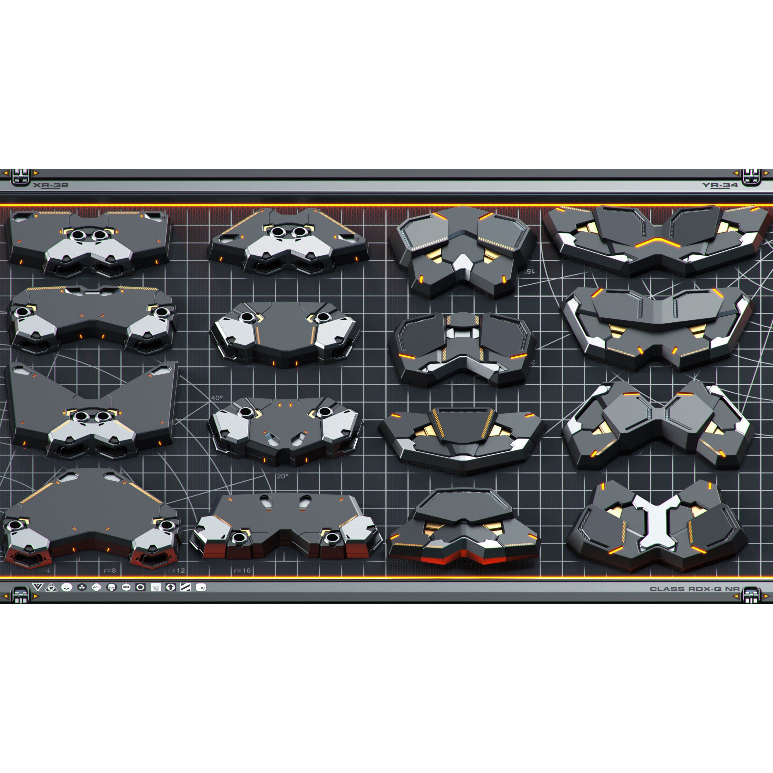 SPACESHIP Sci-Fi Hard Surface Kitbash - Game-Ready 3D Model - View 15