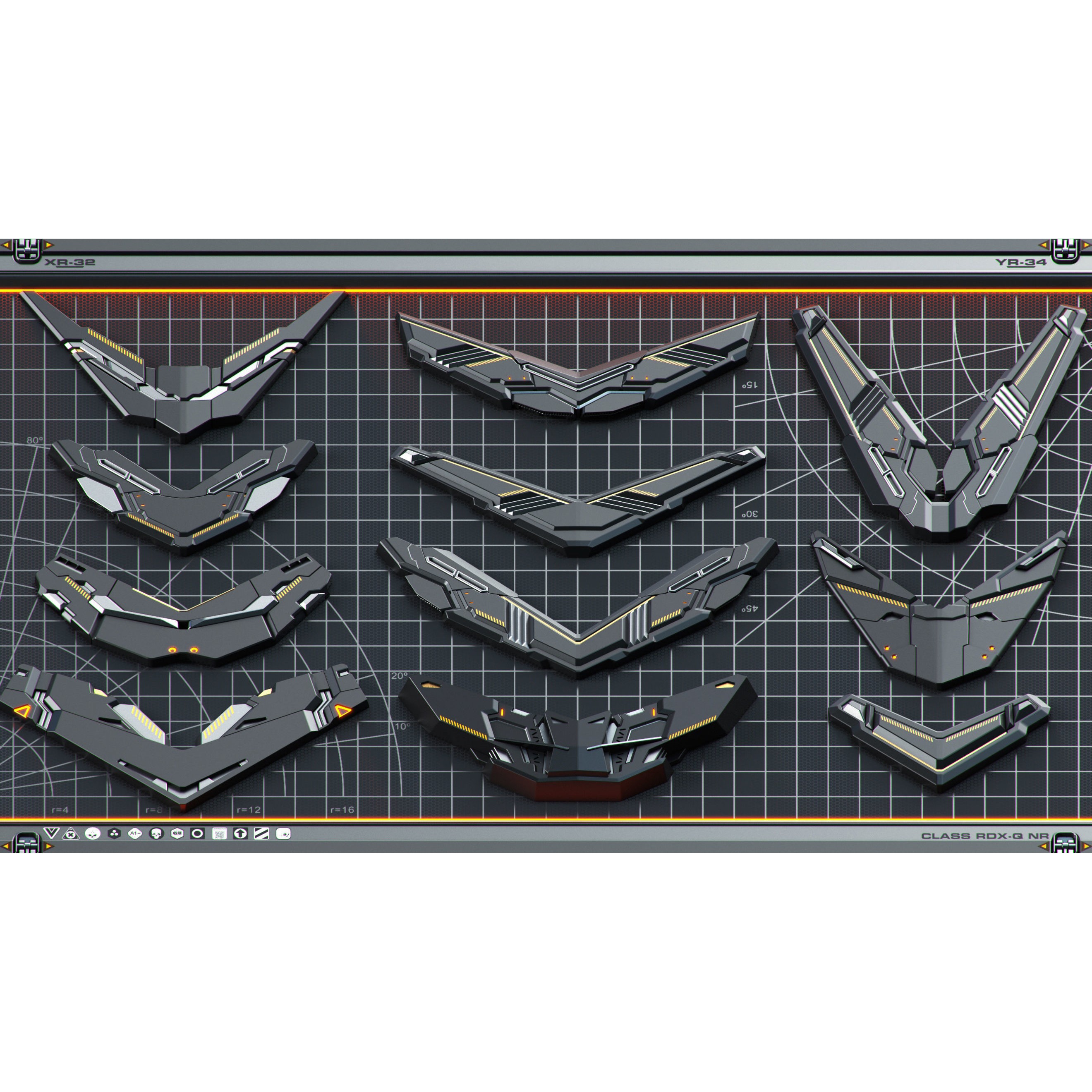 SPACESHIP Sci-Fi Hard Surface Kitbash - Game-Ready 3D Model - View 19