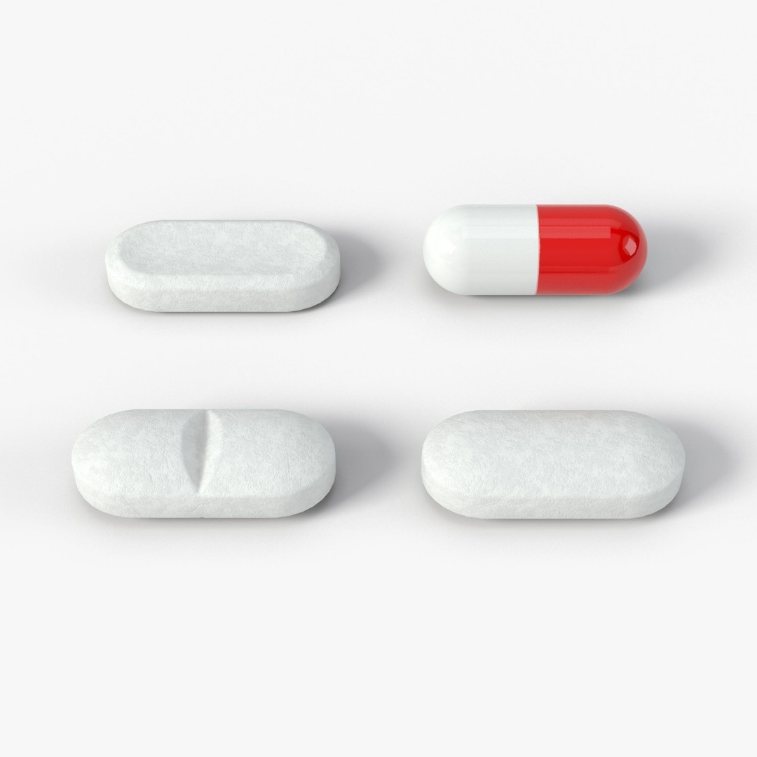 Pill 3D Model – Low Poly Medical Asset with 4K PBR Textures