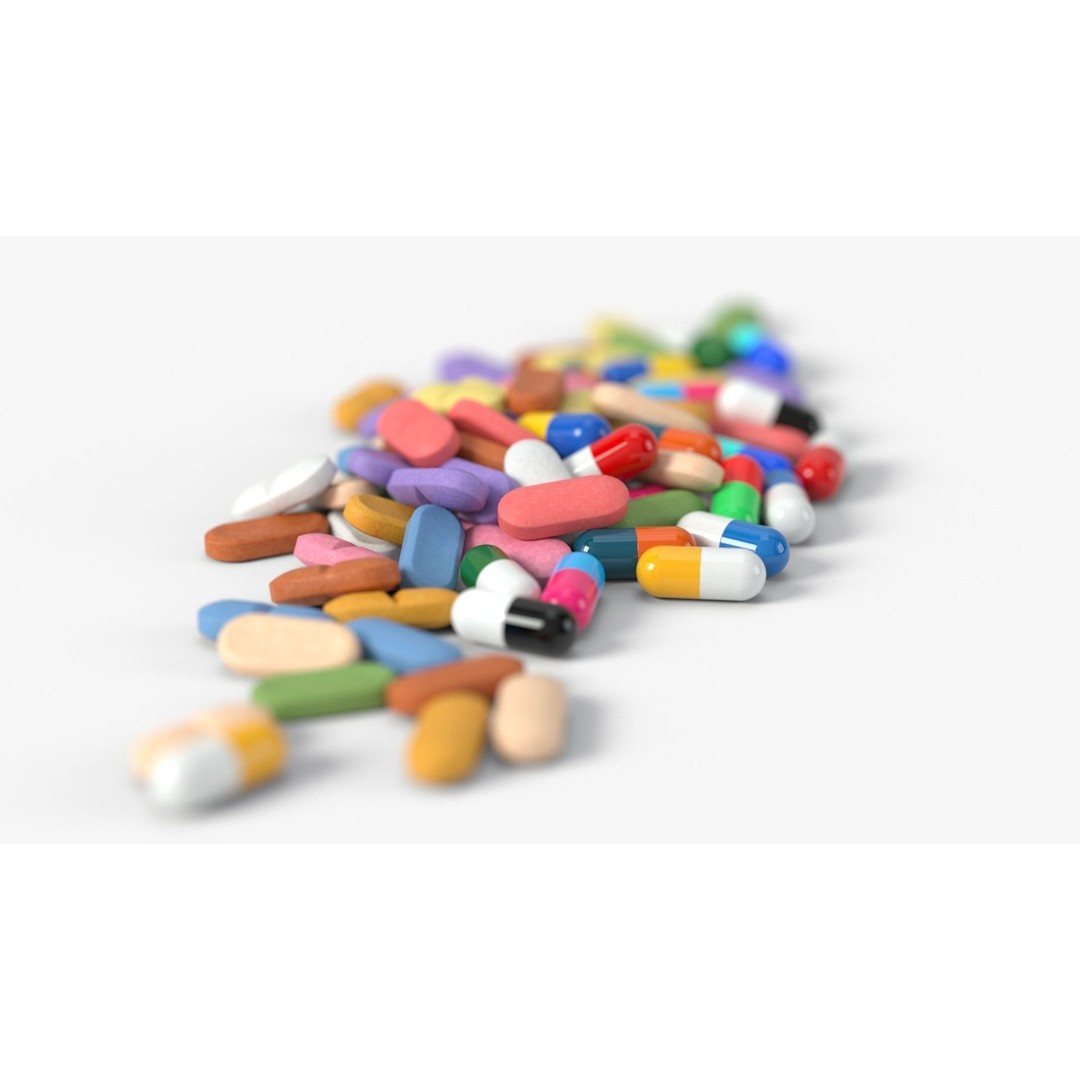 Pill 3D Model – Low Poly Medical Asset with 4K PBR Textures - View 3