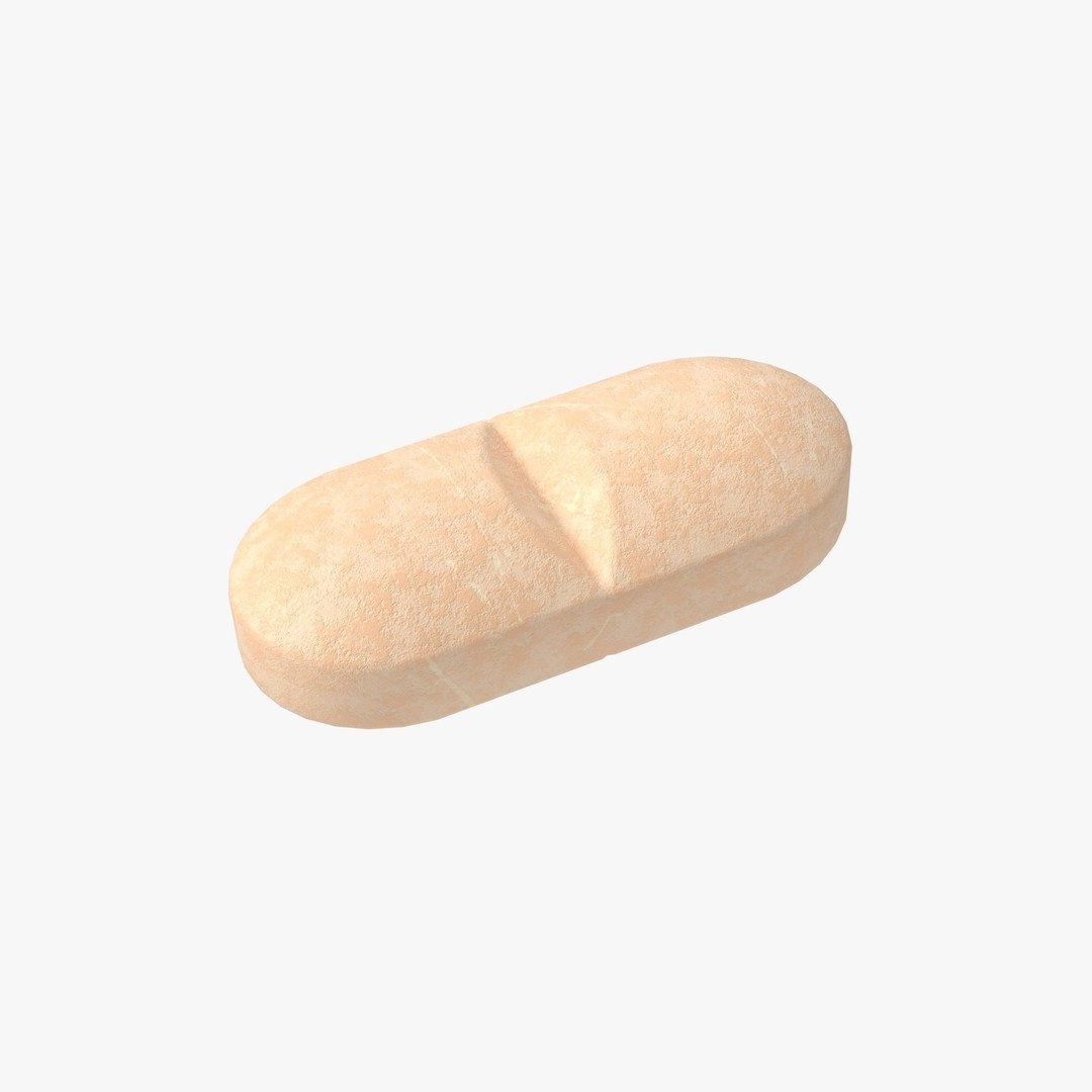 Pill 3D Model – Low Poly Medical Asset with 4K PBR Textures - View 5