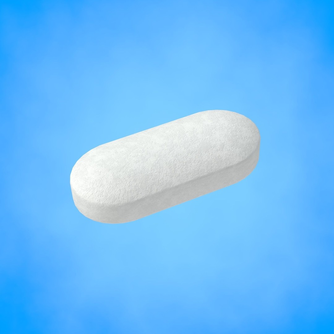 Pill 3D Model – Low Poly Medical Asset with 4K PBR Textures - View 6