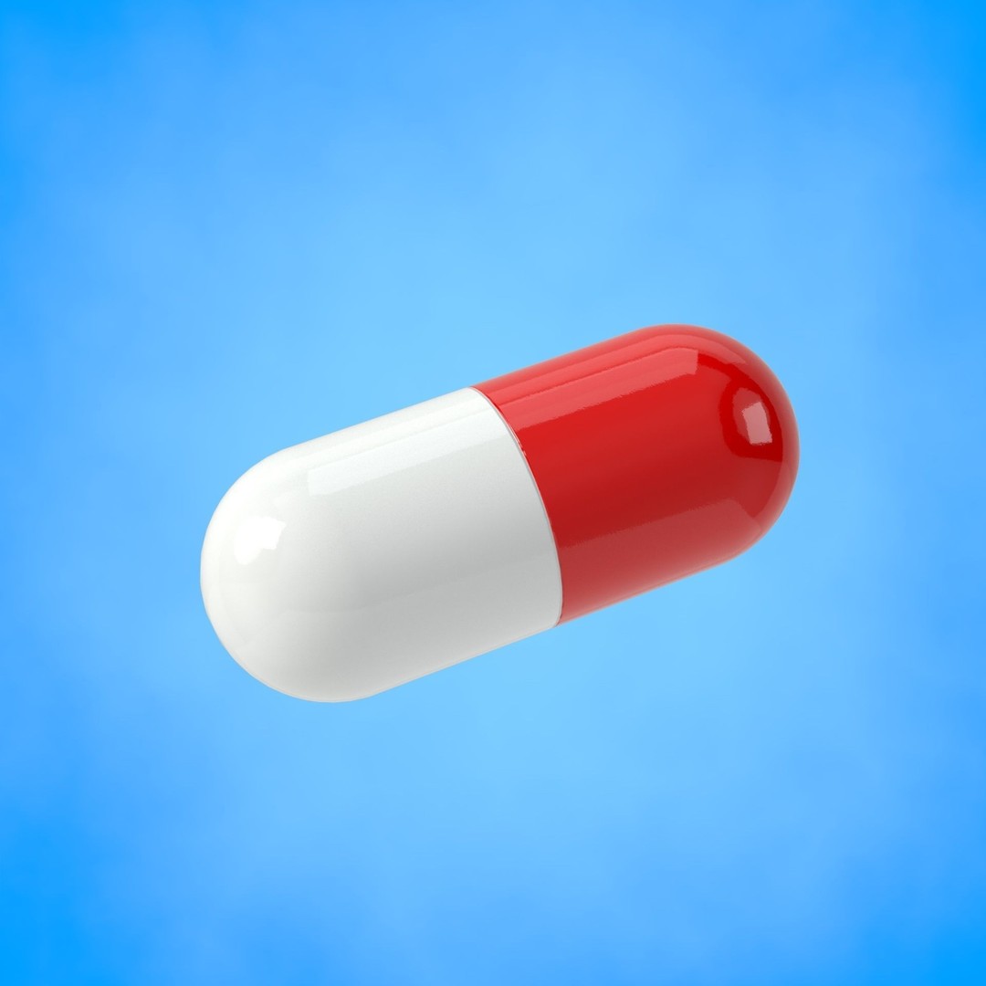 Pill 3D Model – Low Poly Medical Asset with 4K PBR Textures - View 8