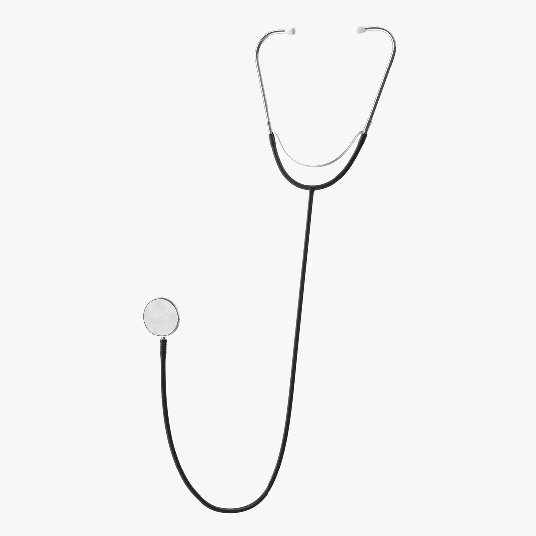Stethoscope 3D Model – Low Poly Medical Device with PBR Textures - View 22