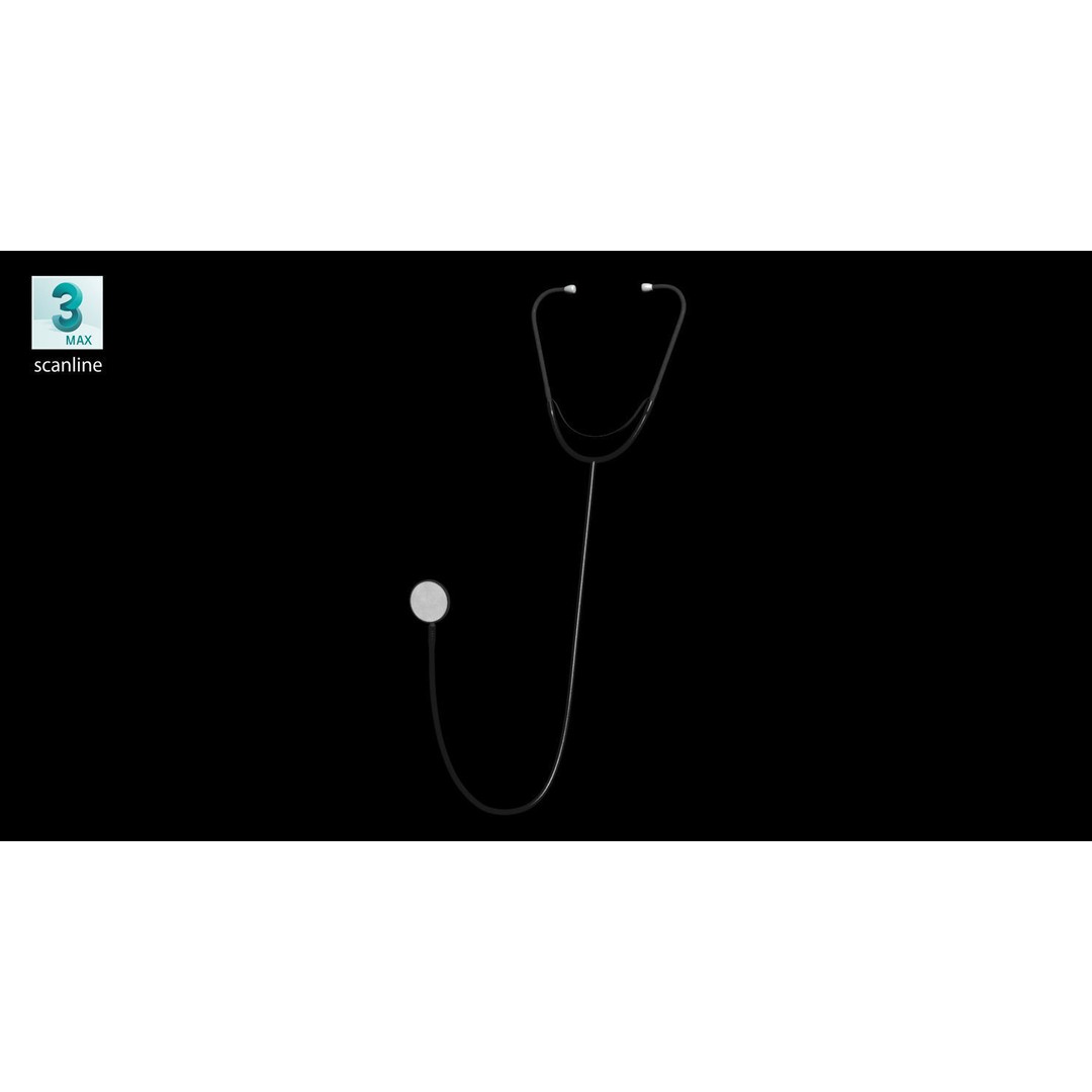 Stethoscope 3D Model – Low Poly Medical Device with PBR Textures - View 23