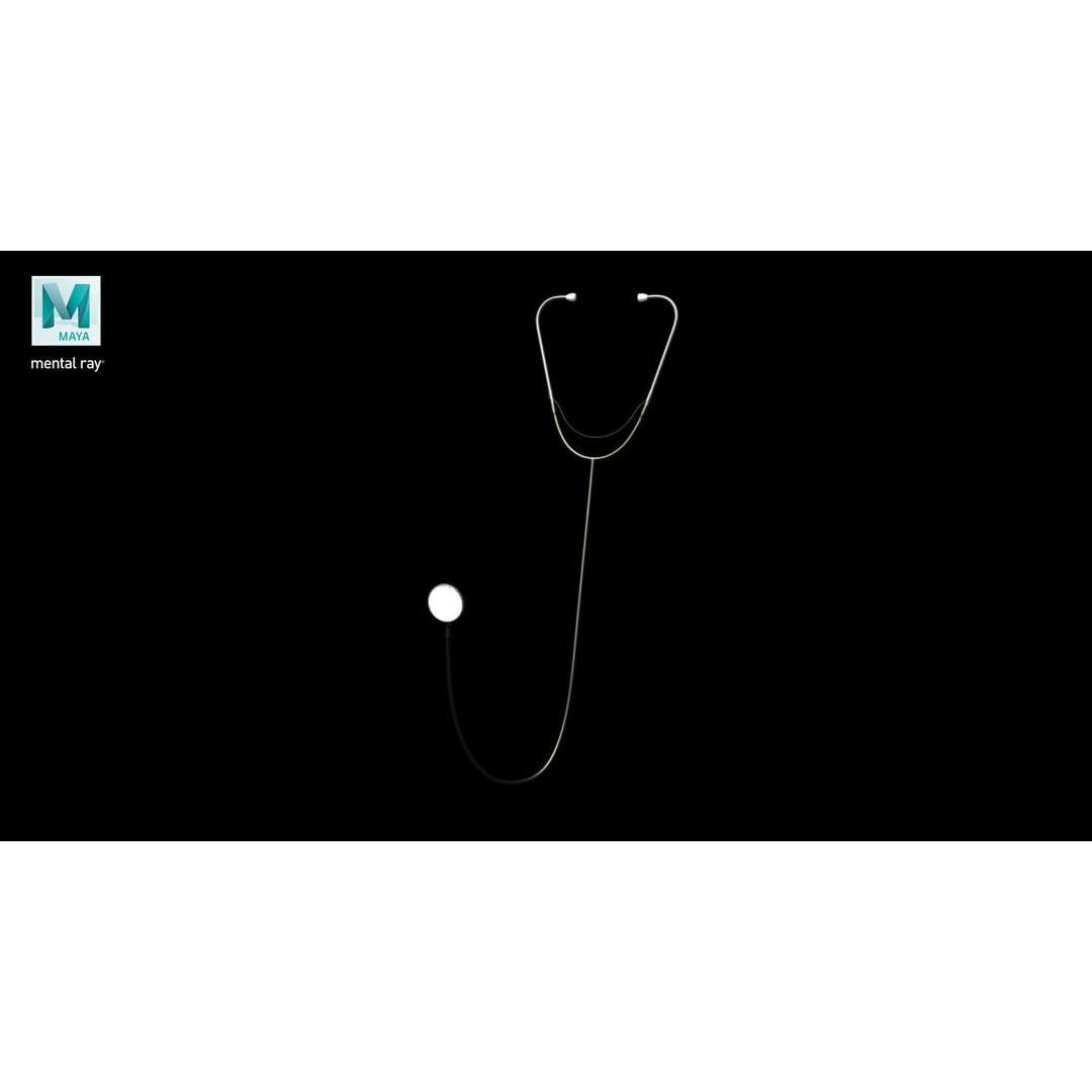 Stethoscope 3D Model – Low Poly Medical Device with PBR Textures - View 25