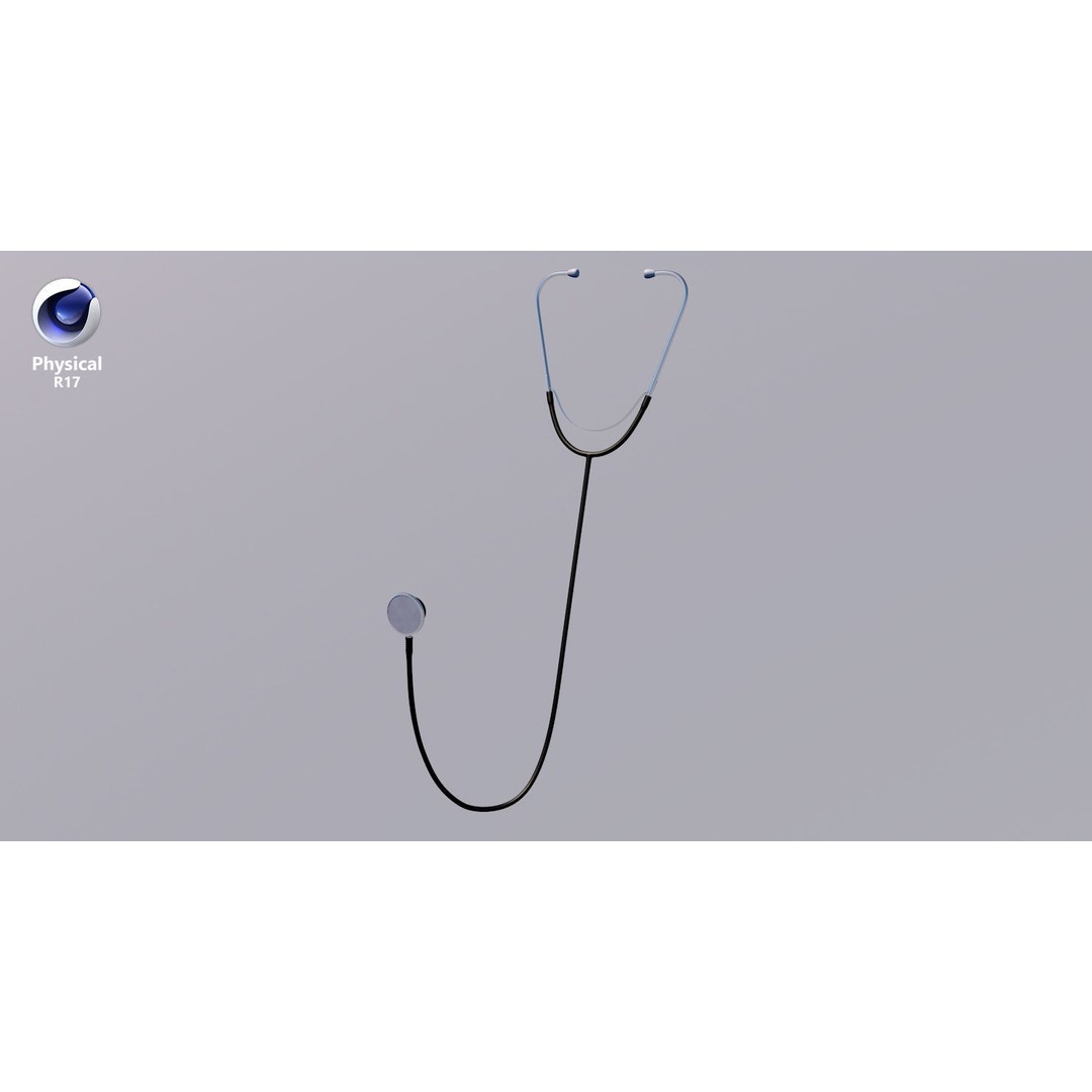 Stethoscope 3D Model – Low Poly Medical Device with PBR Textures - View 28