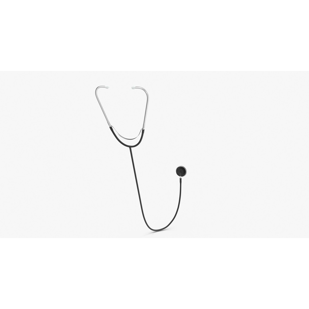 Stethoscope 3D Model – Low Poly Medical Device with PBR Textures - View 5