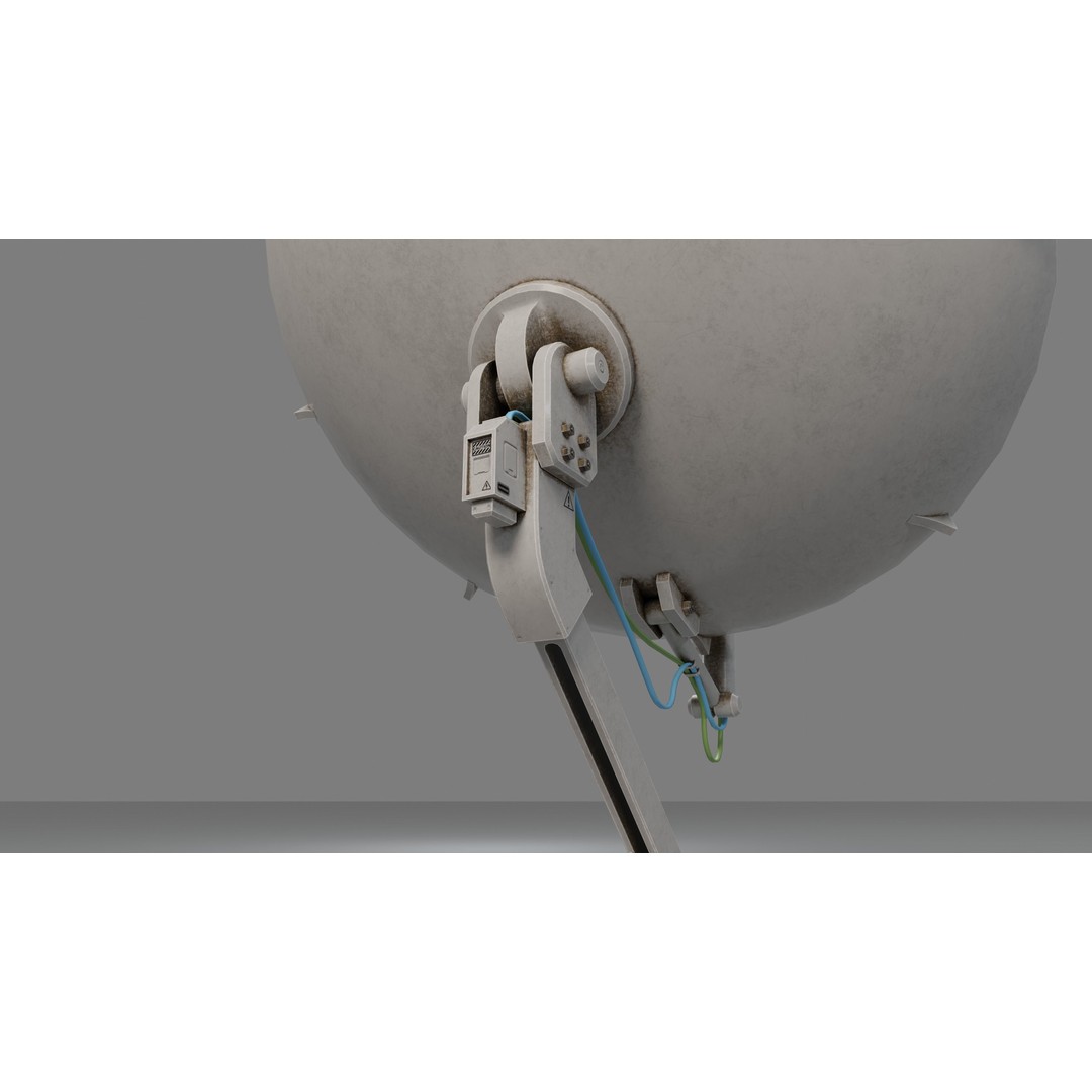 Satellite Antenna 3D Model – Low Poly PBR Game Asset, Blender, FBX - View 20