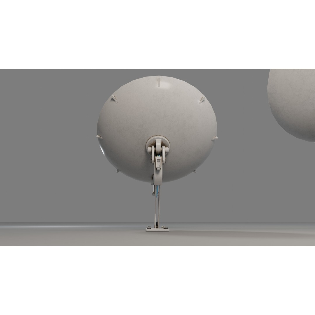 Satellite Antenna 3D Model – Low Poly PBR Game Asset, Blender, FBX - View 22