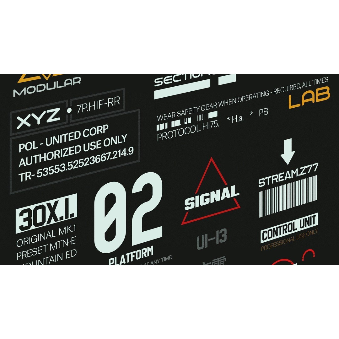 Sci-fi Decals Bundle 3D Model – Futuristic Textures for Games, PBR