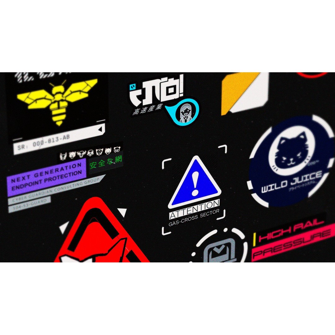 Sci-fi Decals Bundle 3D Model – Futuristic Textures for Games, PBR - View 6