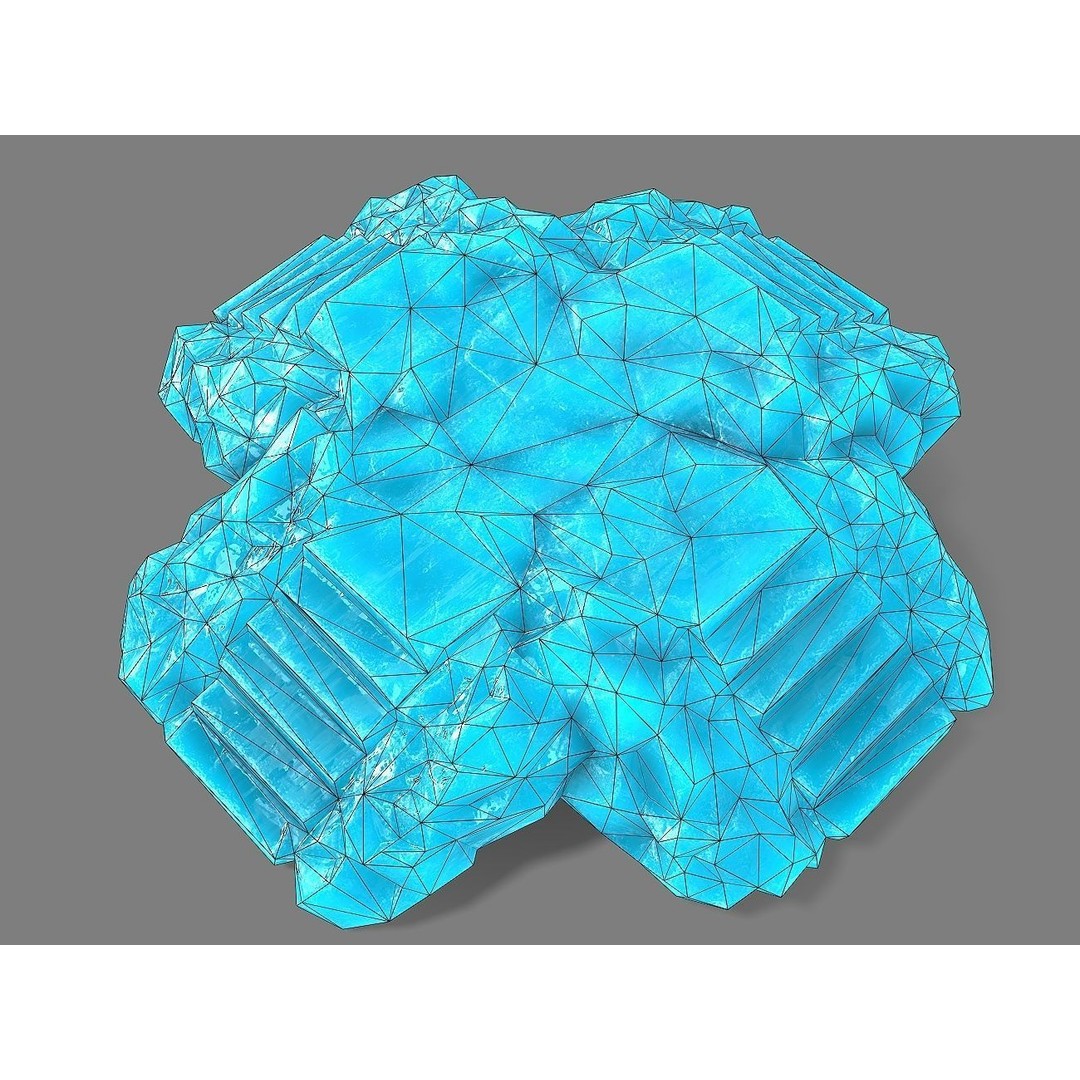 Staris Rock 10 3D Model – Low Poly Landscape Asset, PBR Textures - View 3