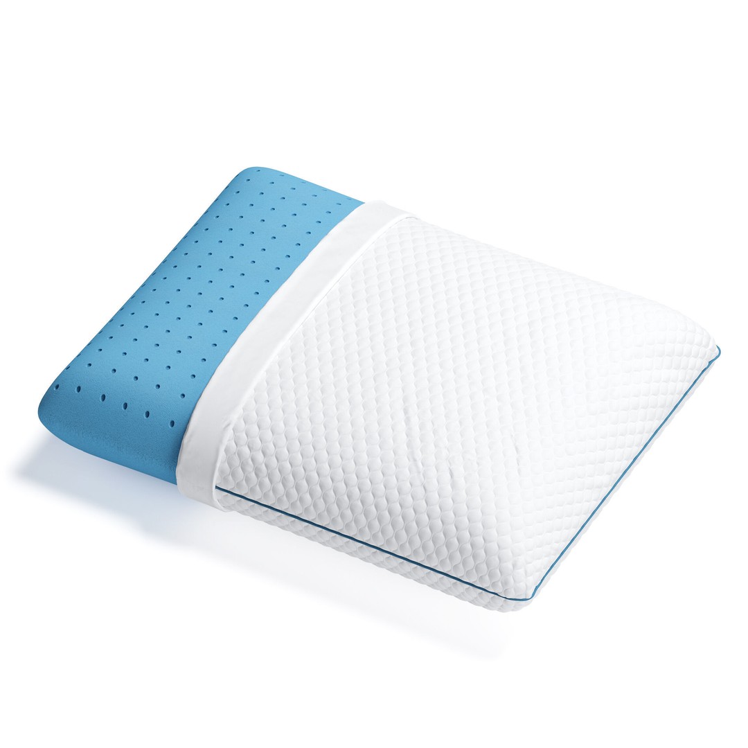 Memory Foam Pillow 3D Model – Realistic Ergonomic Design, FBX & OBJ