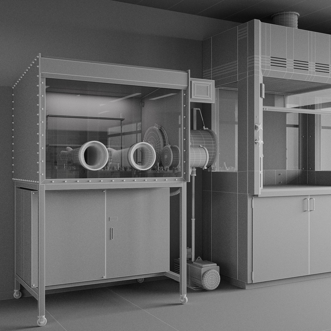 Laboratory 3D Model – Detailed Science Asset, FBX, Blender, OBJ