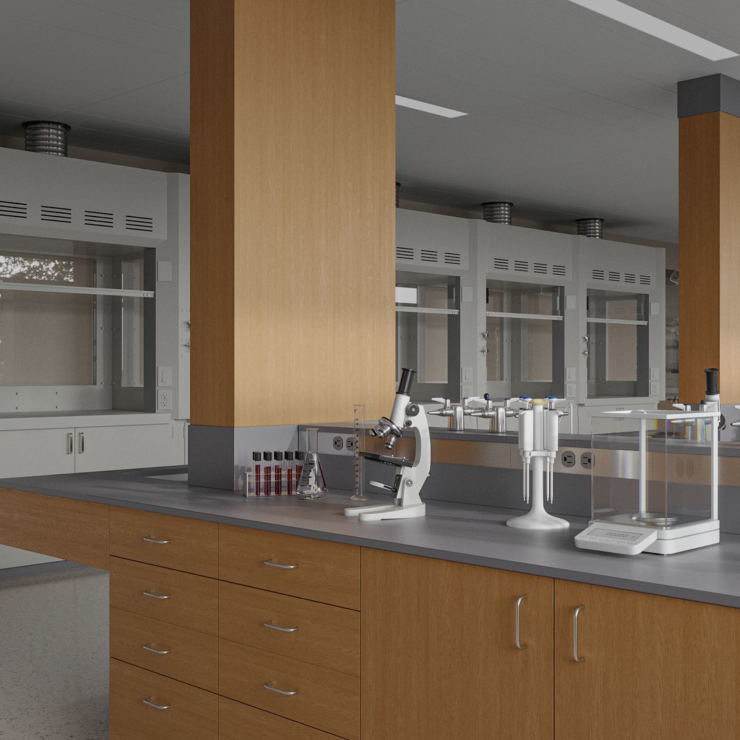 Laboratory 3D Model – Detailed Science Asset, FBX, Blender, OBJ - View 6
