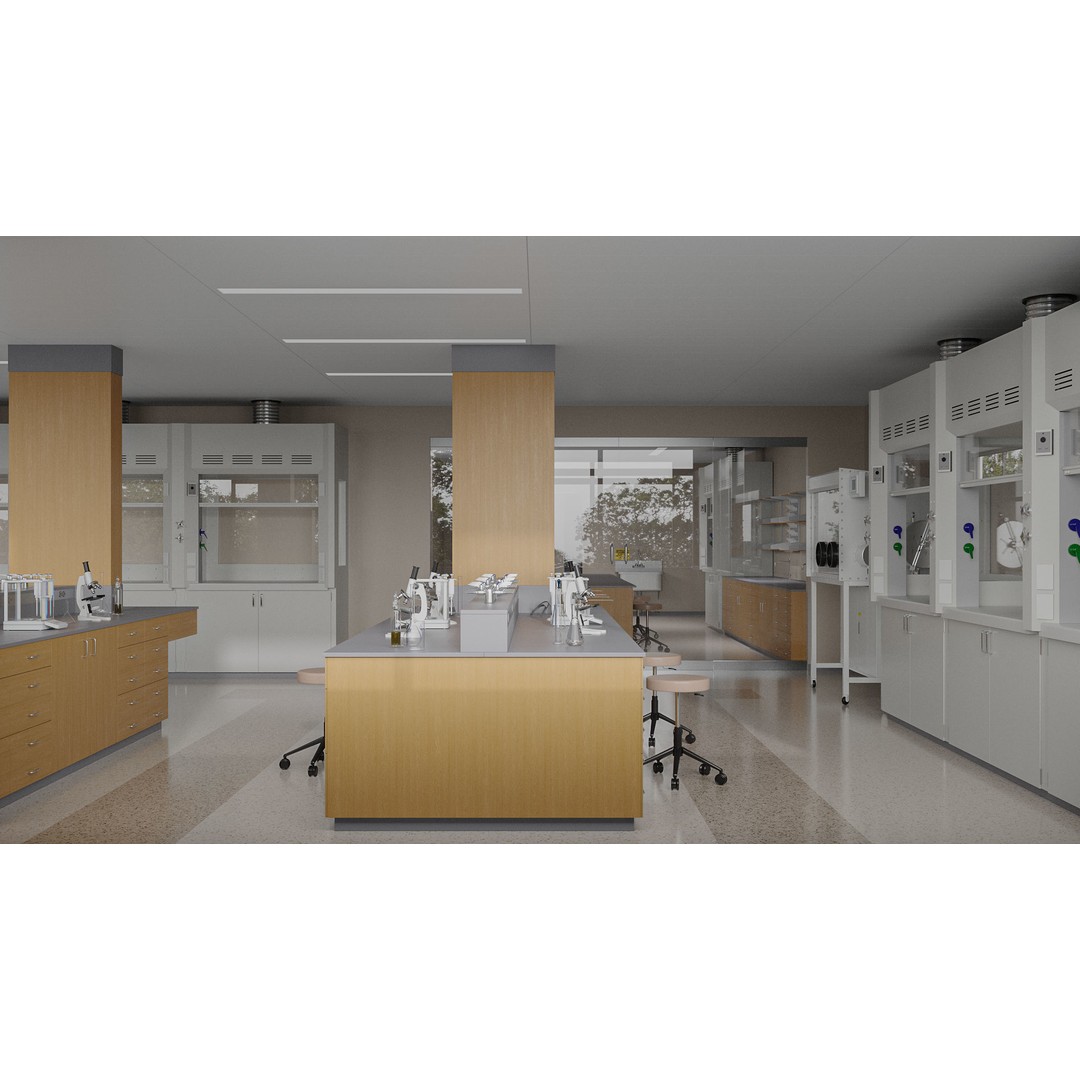 Laboratory 3D Model – Detailed Science Asset, FBX, Blender, OBJ - View 8