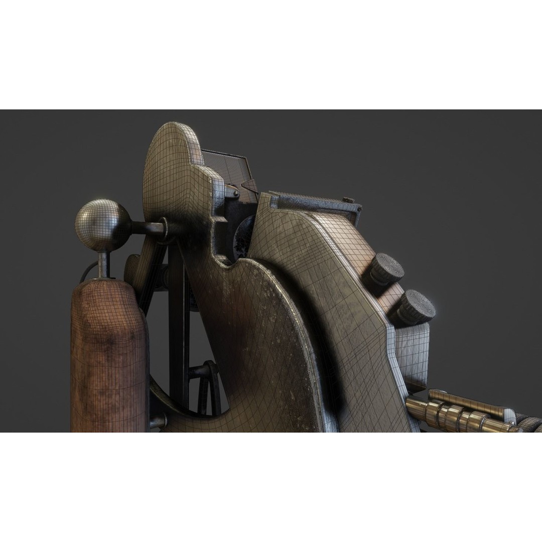 Precision Sextant 3D Model – Low Poly PBR Navigation Tool, Blender