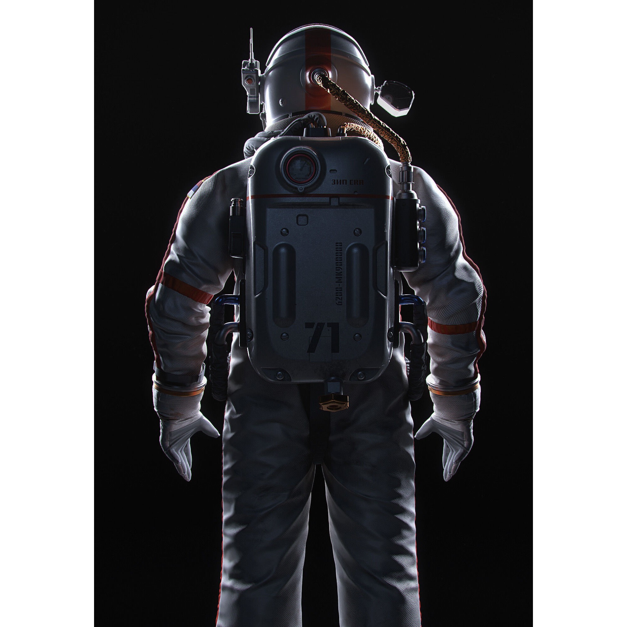 Astronaut - Sci-Fi 3D Model - View 8