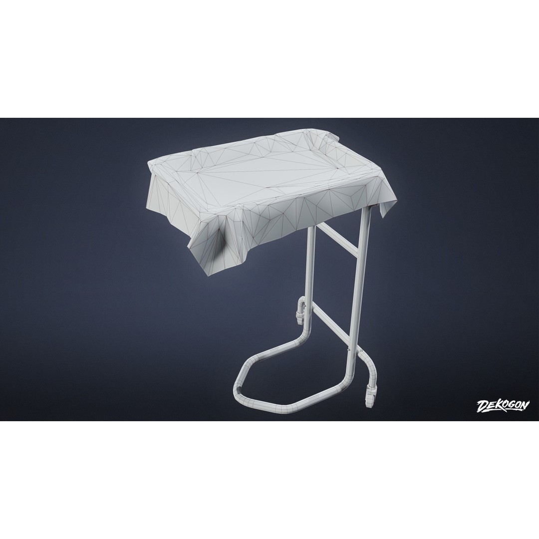 Quarantine Tent 3D Model – Low Poly Medical Asset, FBX - View 3