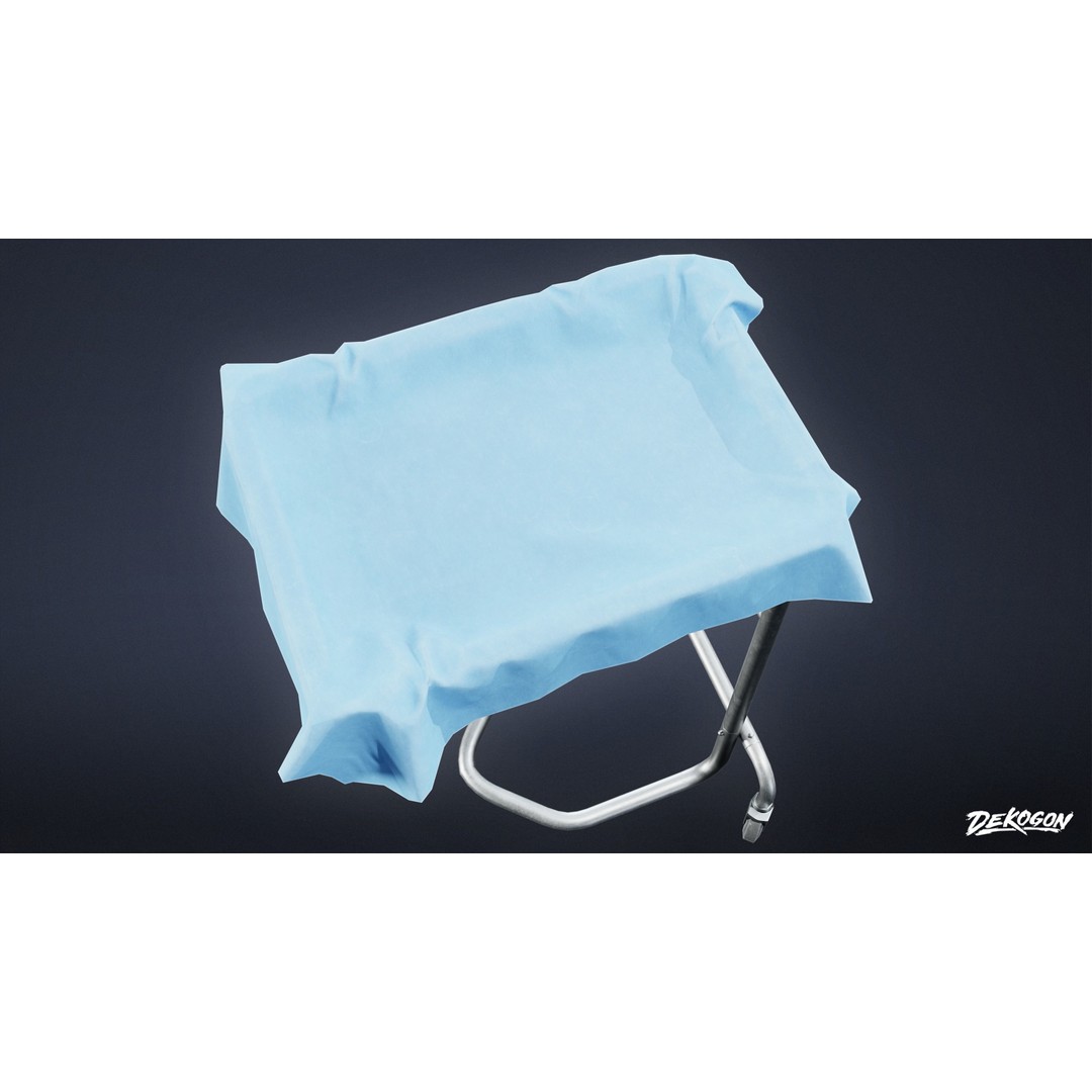 Quarantine Tent 3D Model – Low Poly Medical Asset, FBX - View 7