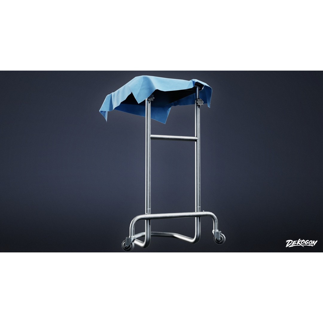 Quarantine Tent 3D Model – Low Poly Medical Asset, FBX - View 8
