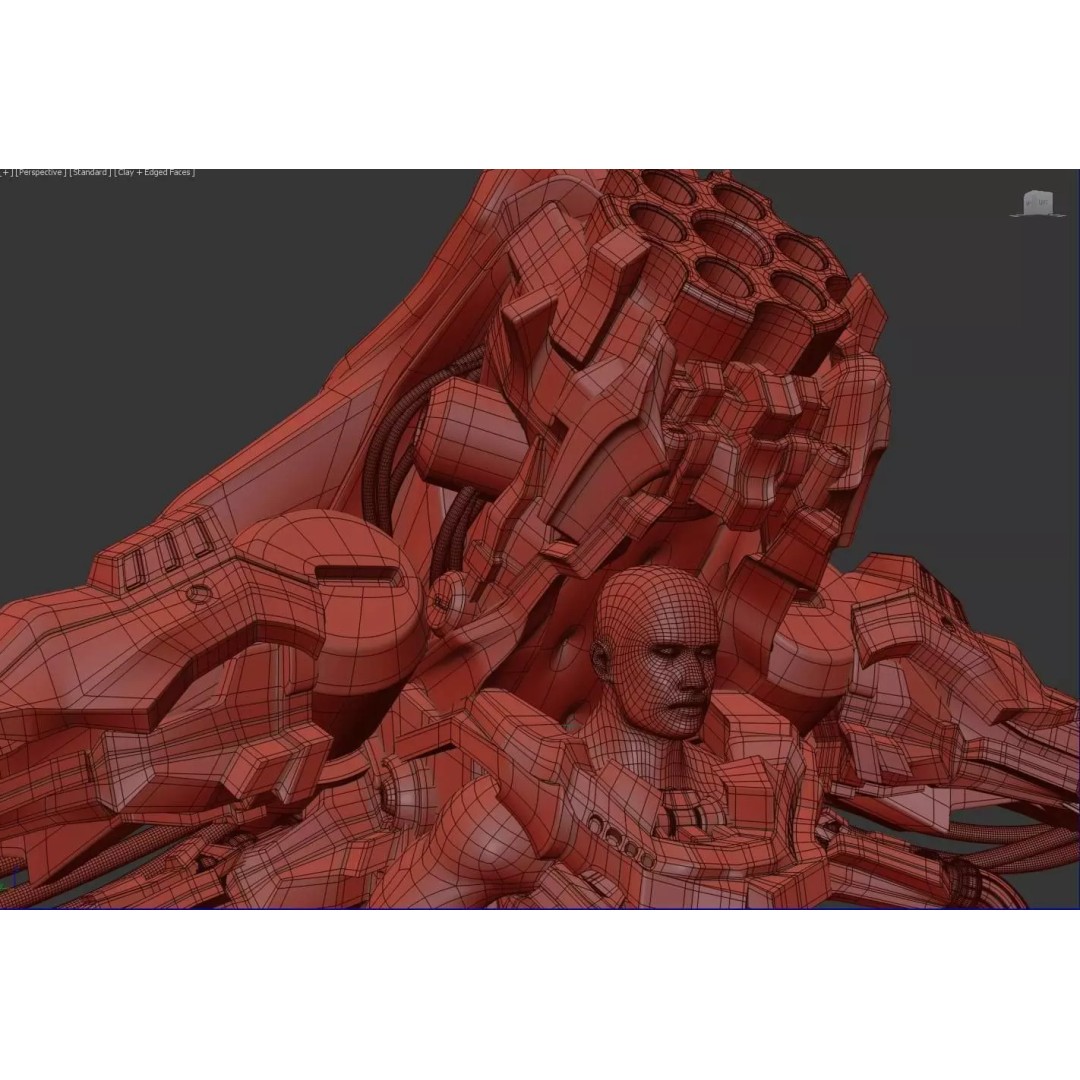 ArachnoMech Exo-Unit 3D Model – High-Detail Sci-Fi Mech with PBR Textures