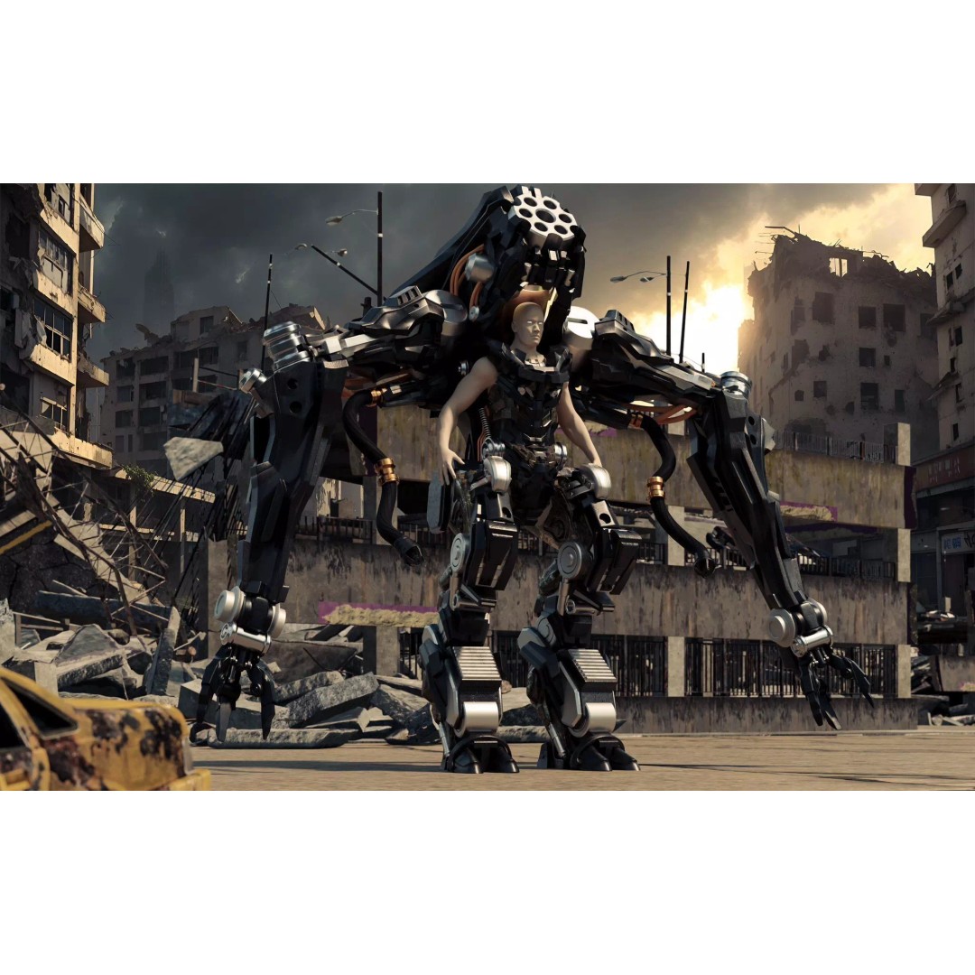 ArachnoMech Exo-Unit 3D Model – High-Detail Sci-Fi Mech with PBR Textures - View 2