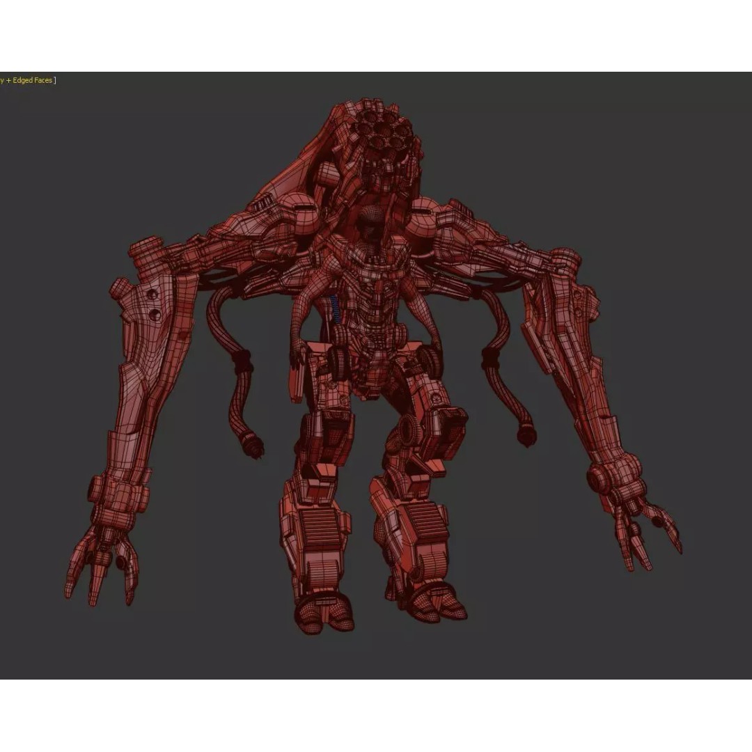 ArachnoMech Exo-Unit 3D Model – High-Detail Sci-Fi Mech with PBR Textures - View 4