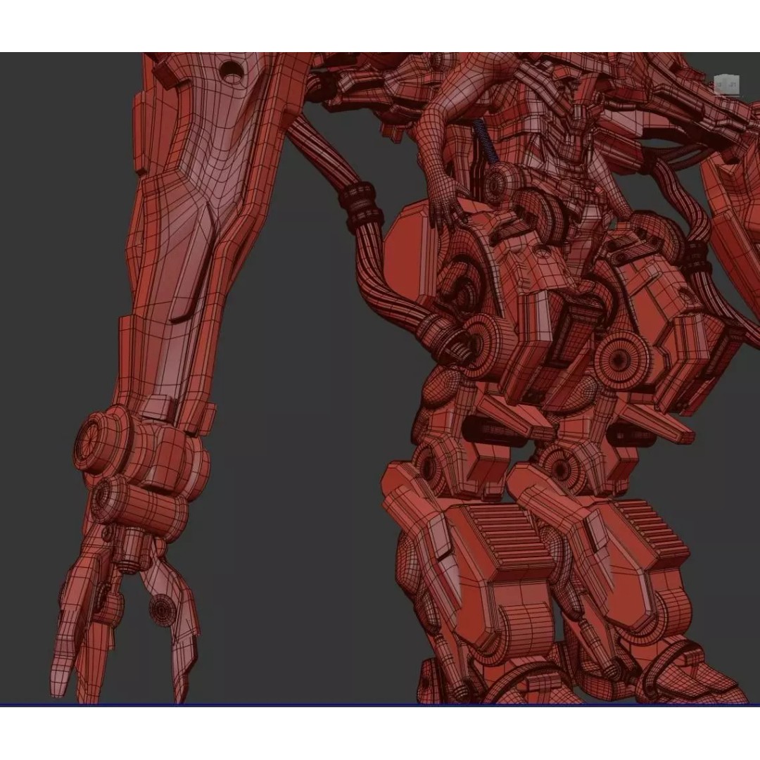 ArachnoMech Exo-Unit 3D Model – High-Detail Sci-Fi Mech with PBR Textures - View 6