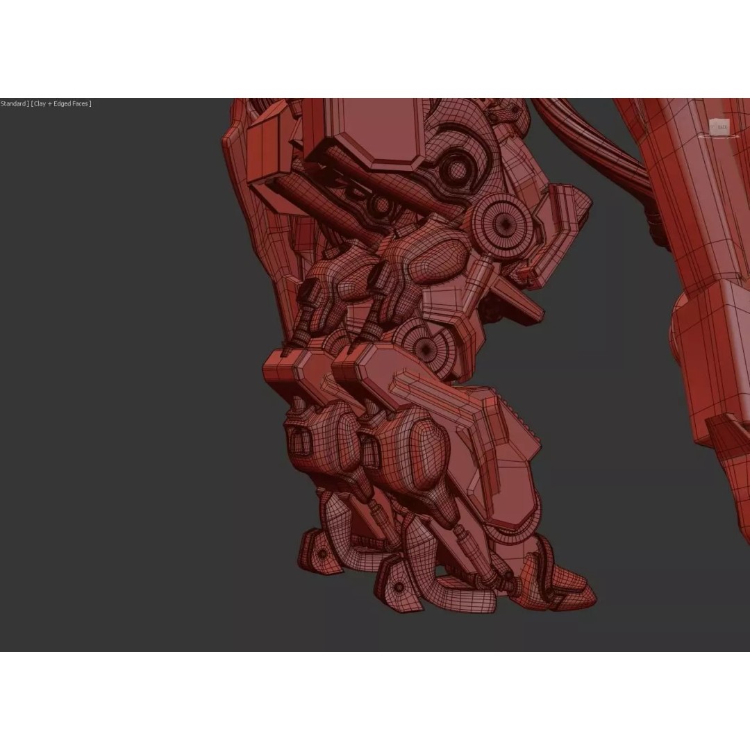 ArachnoMech Exo-Unit 3D Model – High-Detail Sci-Fi Mech with PBR Textures - View 7