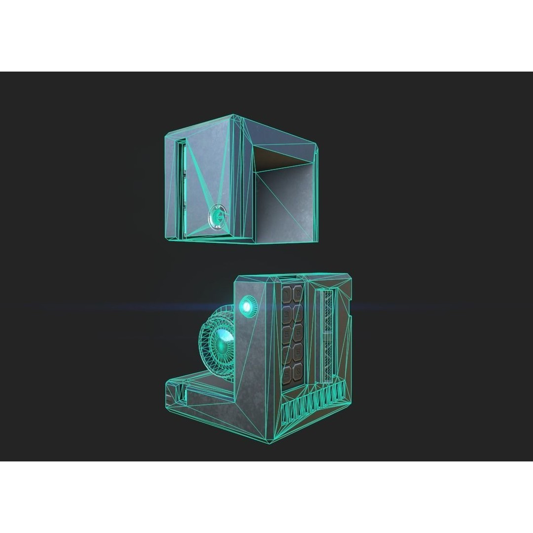 Holocube Camera Spy Recorder Drone 3D Model – Low Poly Animated PBR FBX - View 10