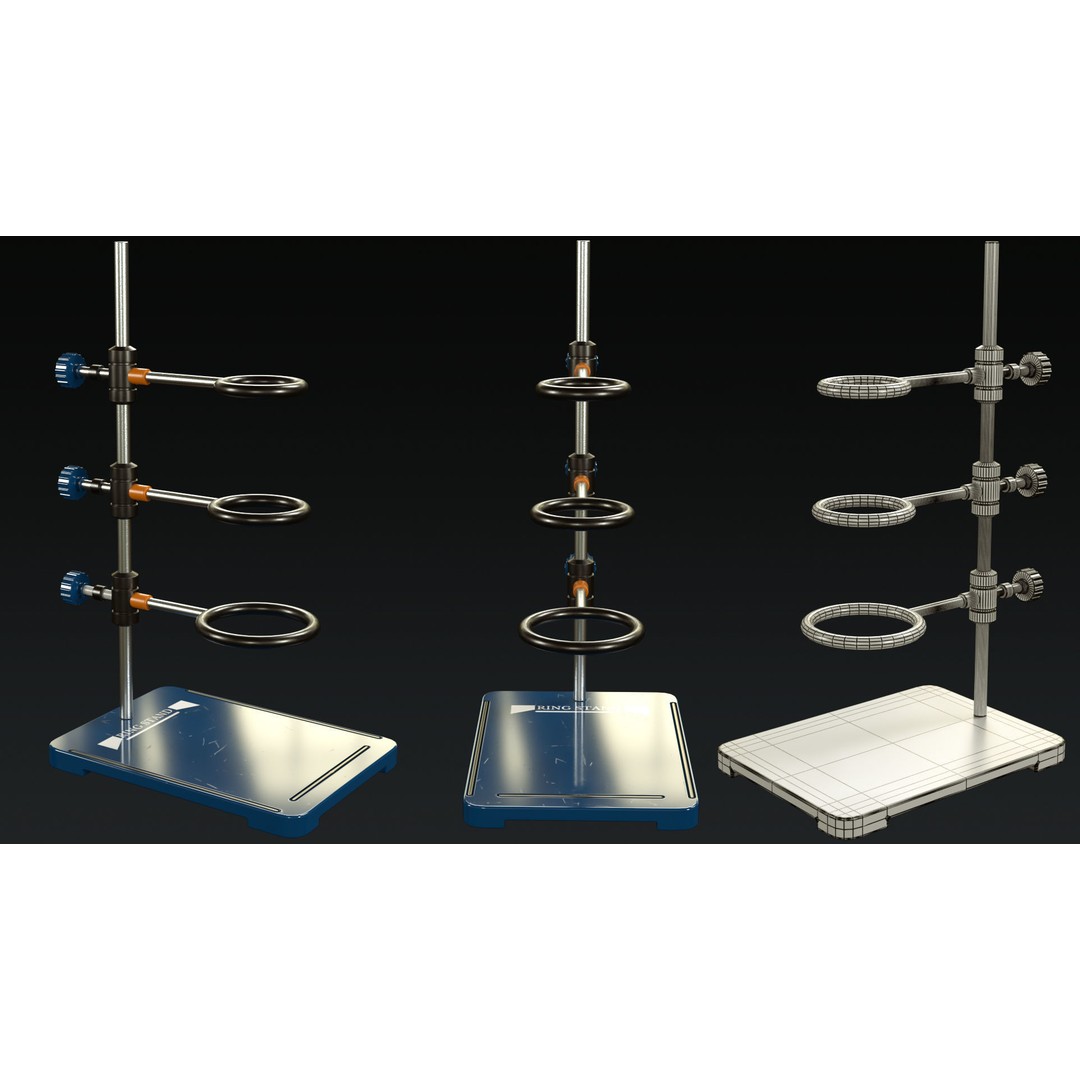 Laboratory Equipment 3D Model – Low Poly PBR Assets, FBX, OBJ