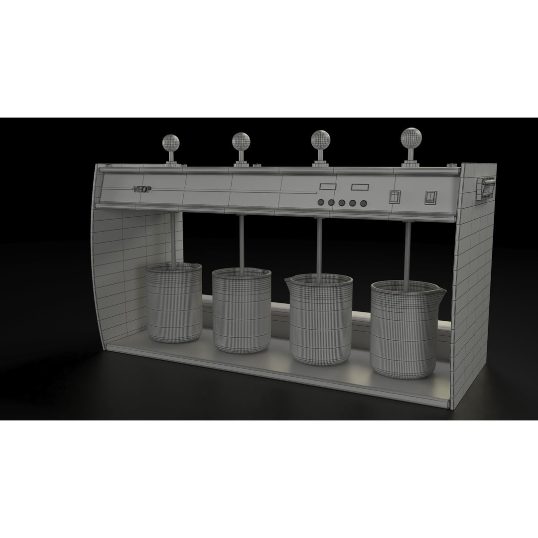 Laboratory Equipment 3D Model – Low Poly PBR Assets, FBX, OBJ - View 16