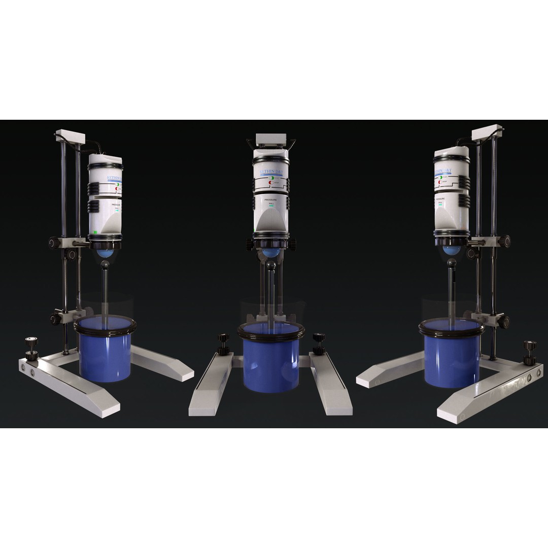 Laboratory Equipment 3D Model – Low Poly PBR Assets, FBX, OBJ - View 17