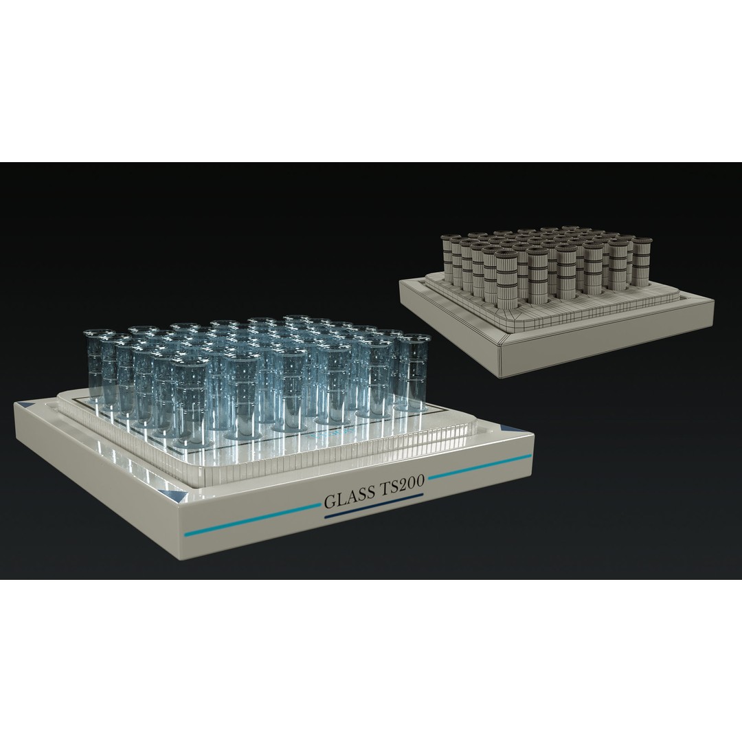 Laboratory Equipment 3D Model – Low Poly PBR Assets, FBX, OBJ - View 34