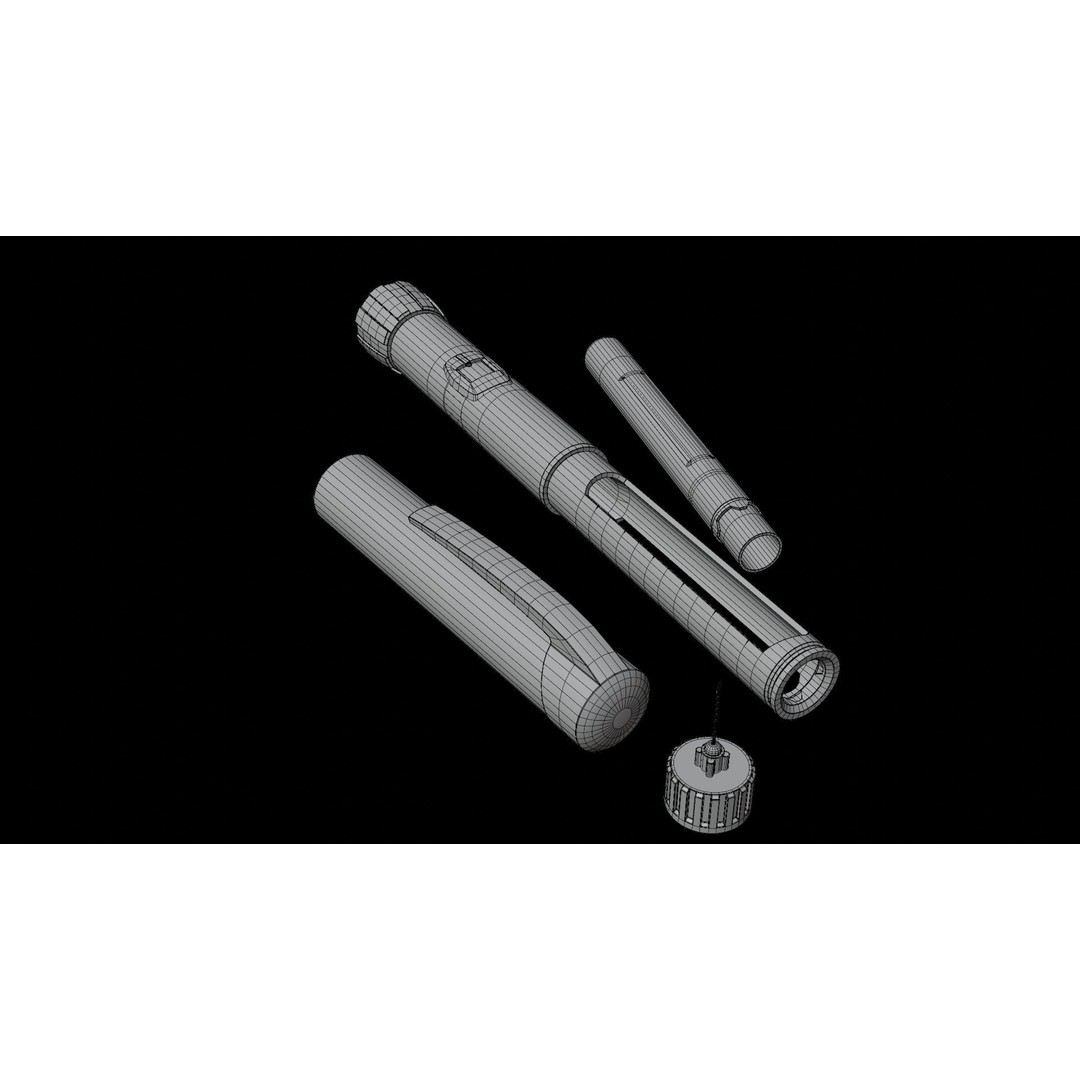 Insulin Pen 3D Model – Low Poly Medical Asset, FBX, Blender