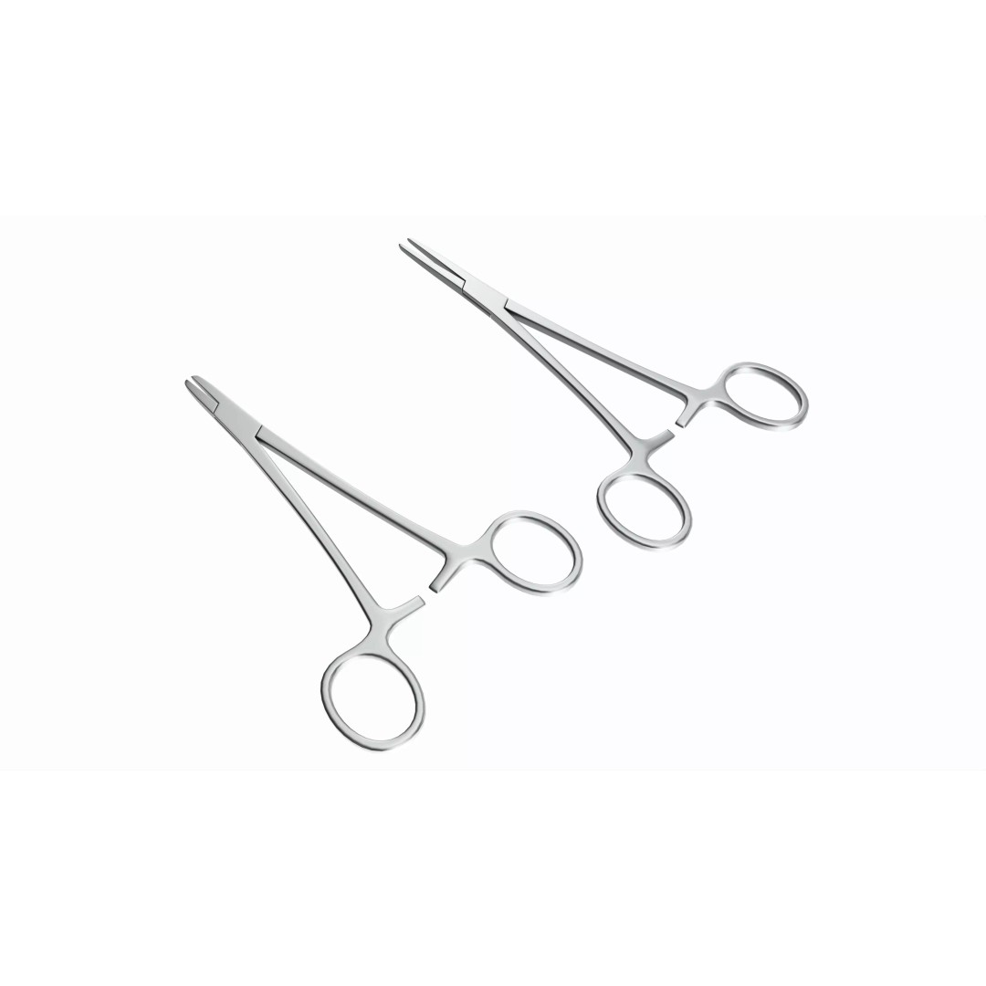 Needle Holder 3D Model – Surgical Instrument Set, PBR, FBX, OBJ - View 2