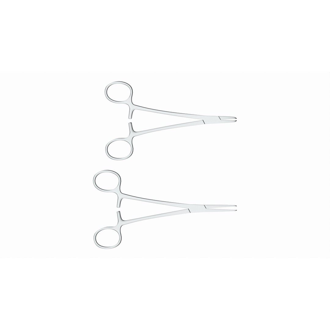 Needle Holder 3D Model – Surgical Instrument Set, PBR, FBX, OBJ - View 6