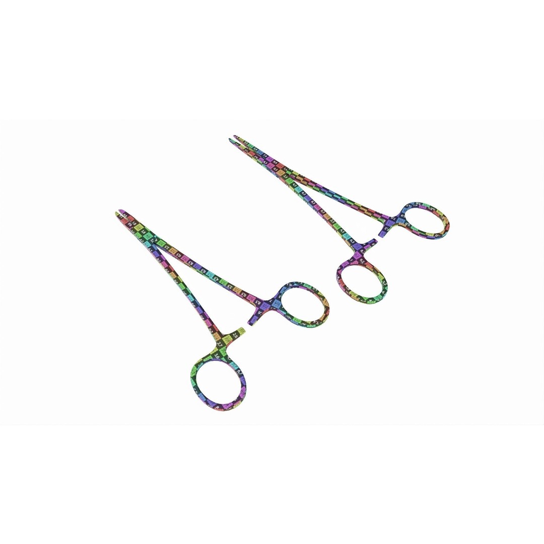 Needle Holder 3D Model – Surgical Instrument Set, PBR, FBX, OBJ - View 9