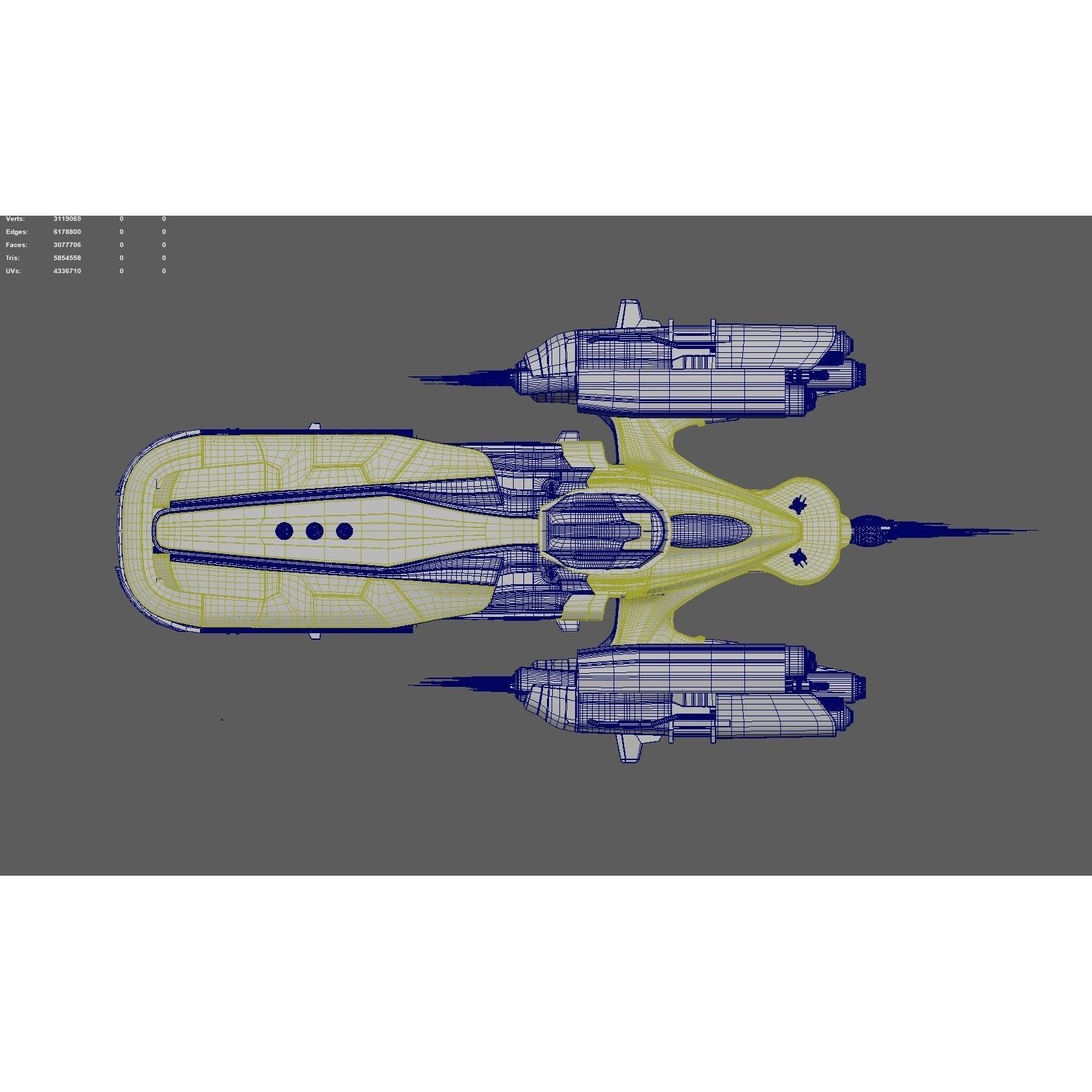 Troy Capital Ship - Game-Ready 3D Model - View 11