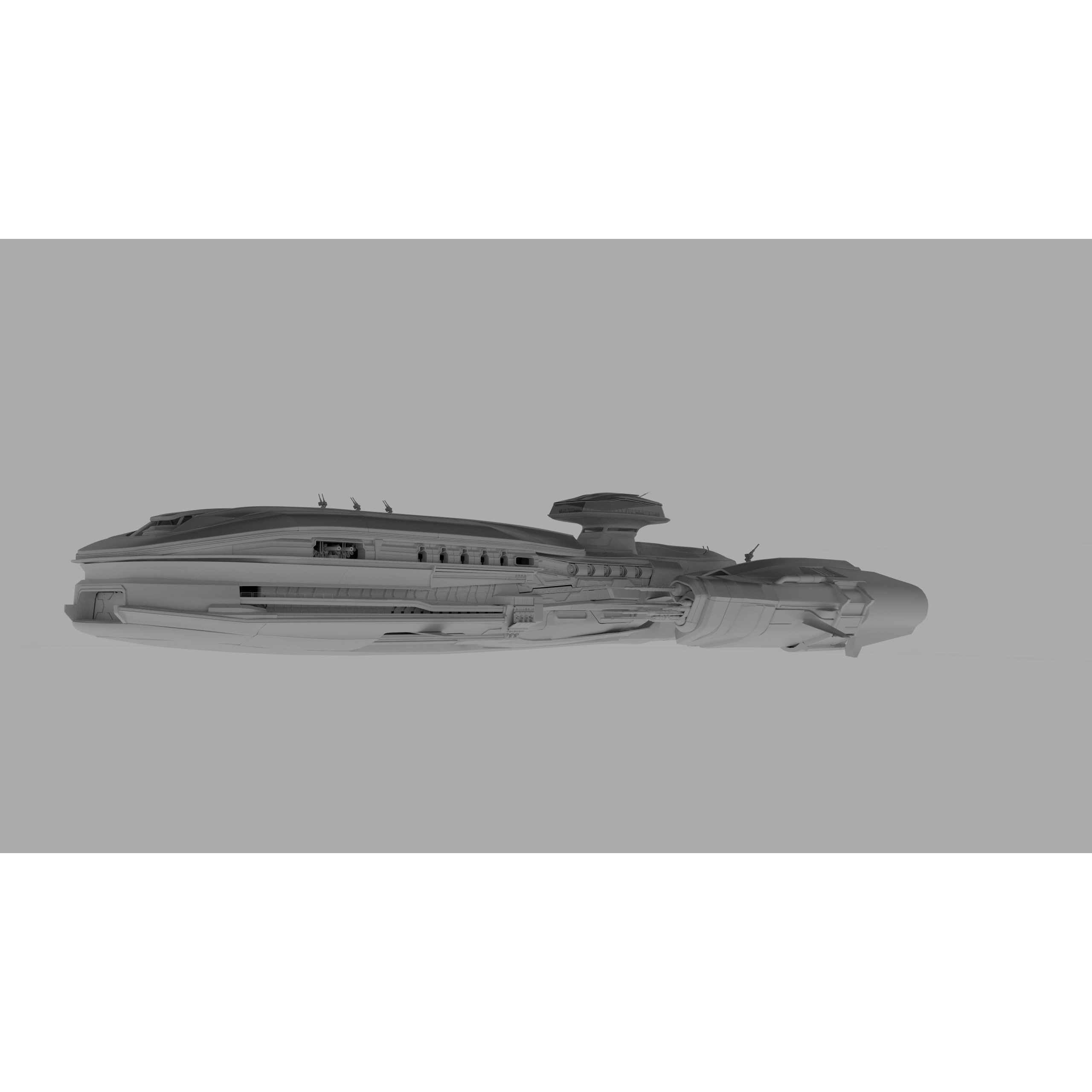 Troy Capital Ship - Game-Ready 3D Model - View 12