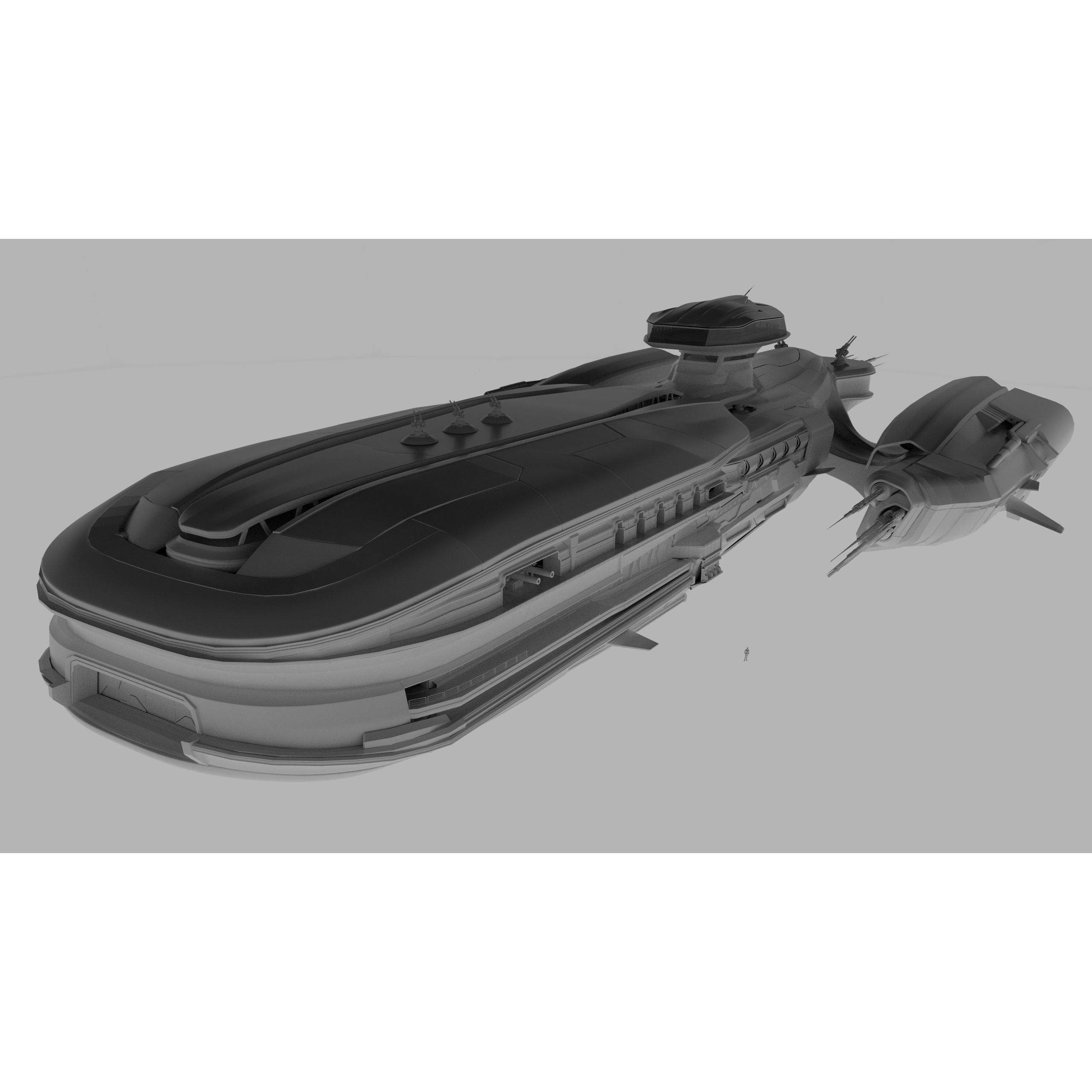 Troy Capital Ship - Game-Ready 3D Model - View 14