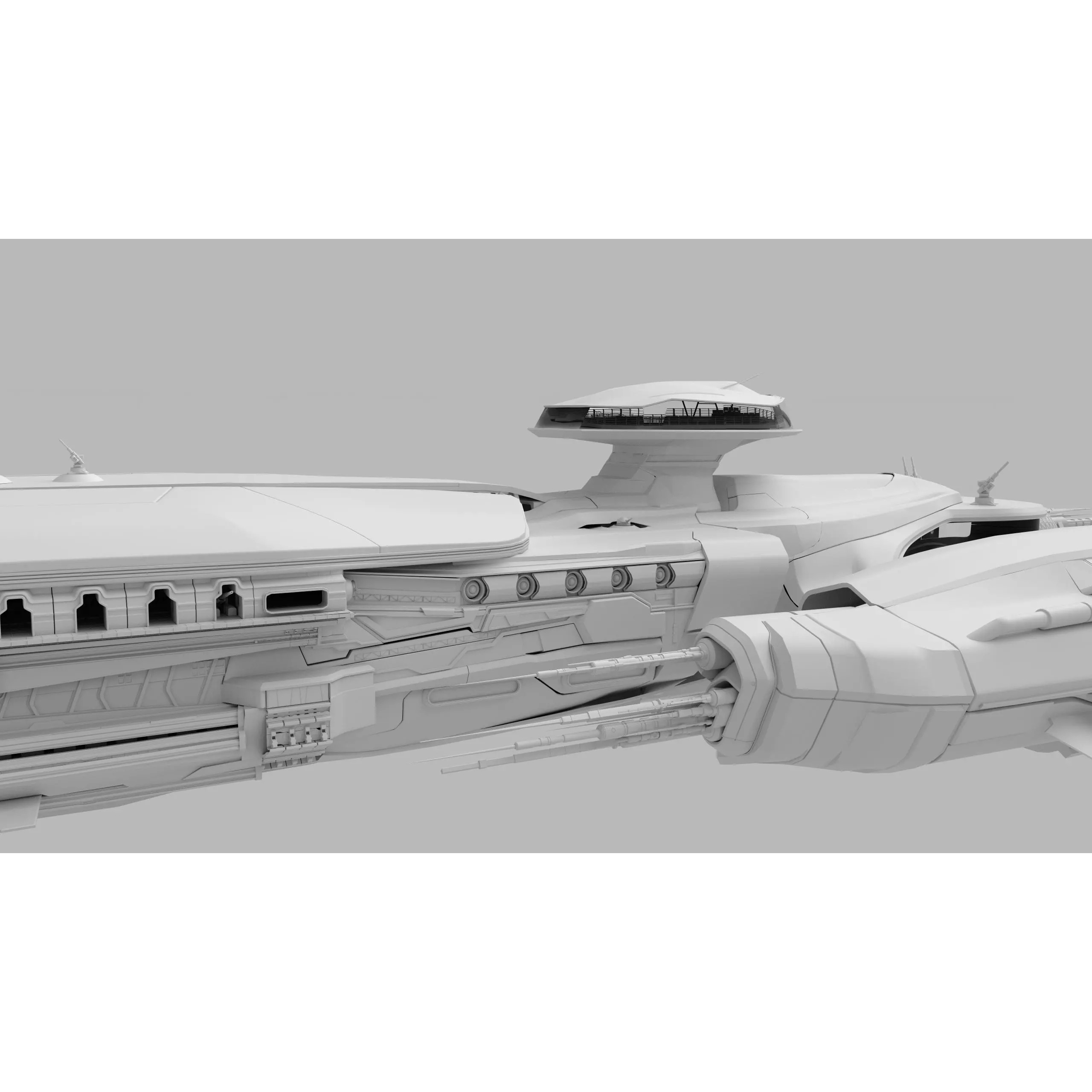 Troy Capital Ship - Game-Ready 3D Model - View 2